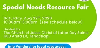 Tehachapi Special Needs Resource Fair