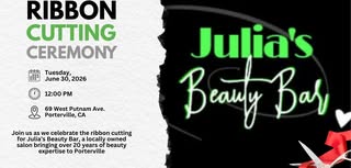 Ribbon Cutting Ceremony - Julia's Beauty Bar