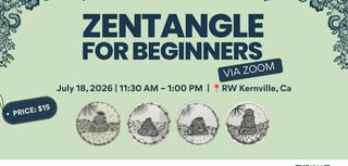 July Zentangle with Lori Morris