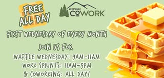 {FREE} Waffle Wednesday! & Work Sprints!