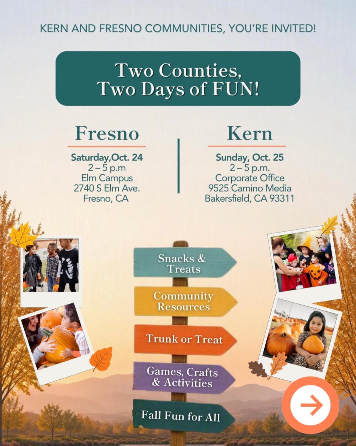 Clinica Sierra Vista Trunk or Treat Weekend - Kern