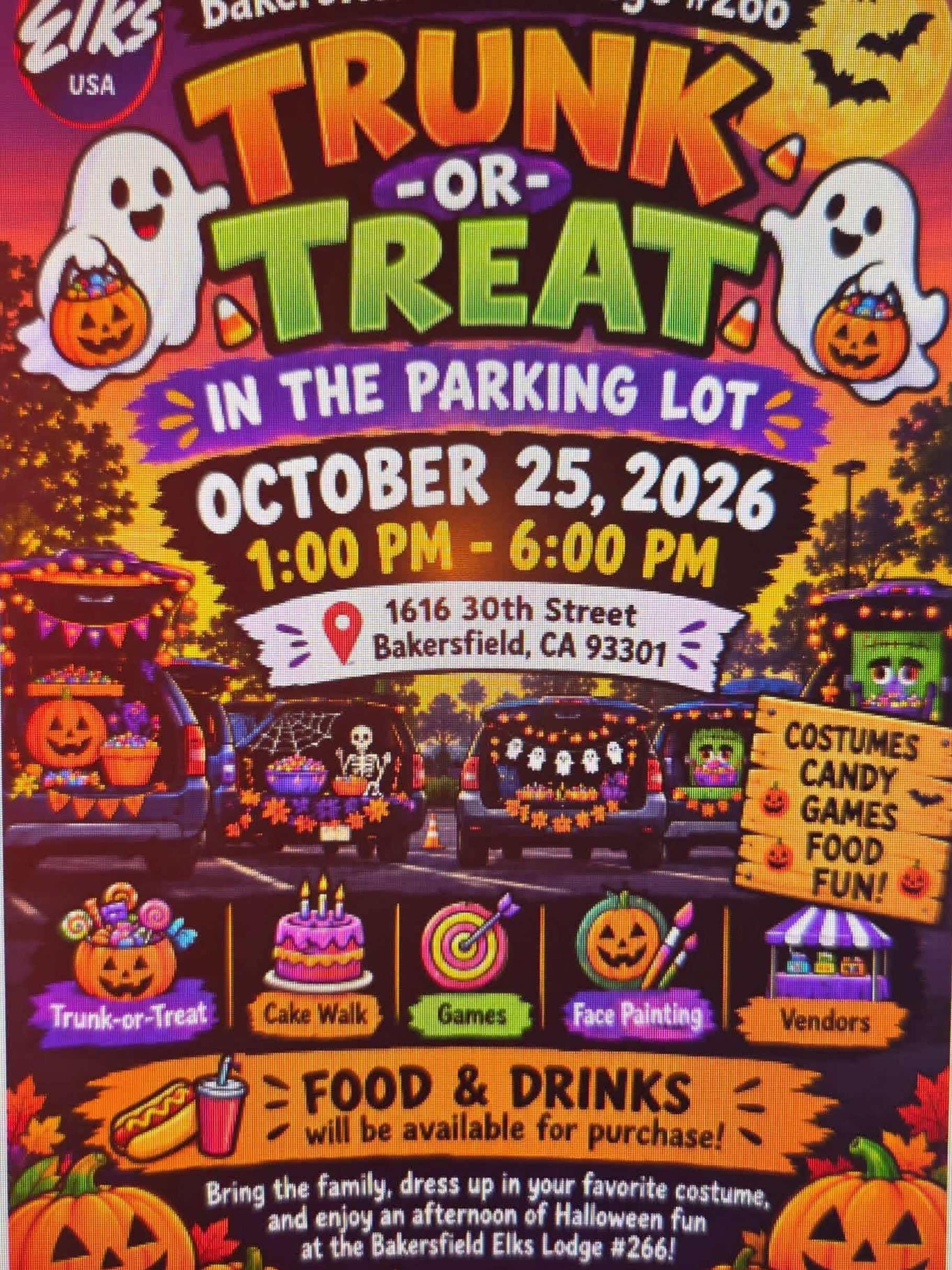Trunk or Treat in the Parking Lot