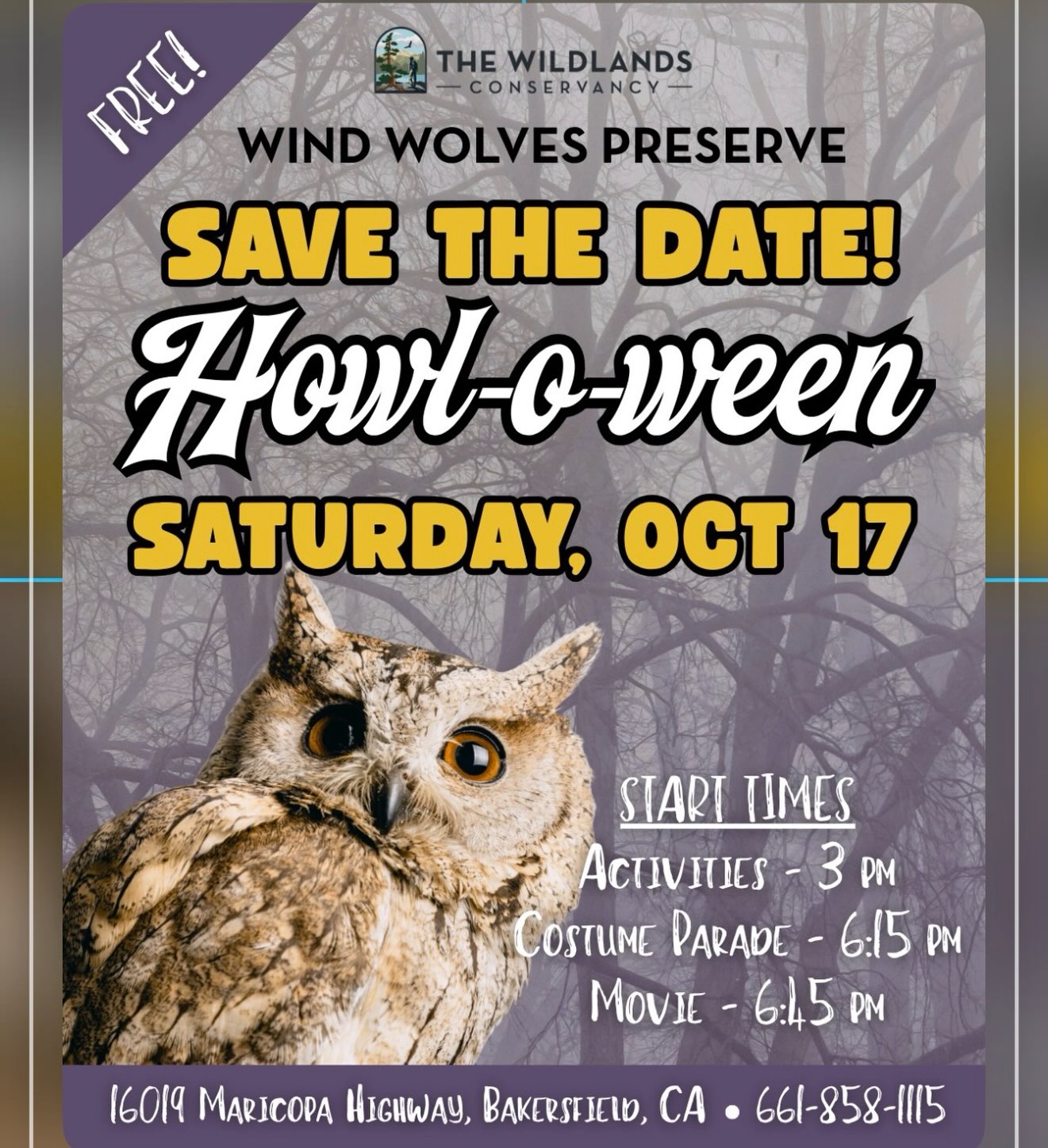 Howl-o-ween at Wind Wolves Preserve