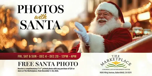 Photos with Santa at The Marketplace