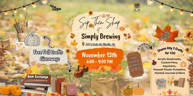 Fall Market & Creative Craft Night at Simply Brewing