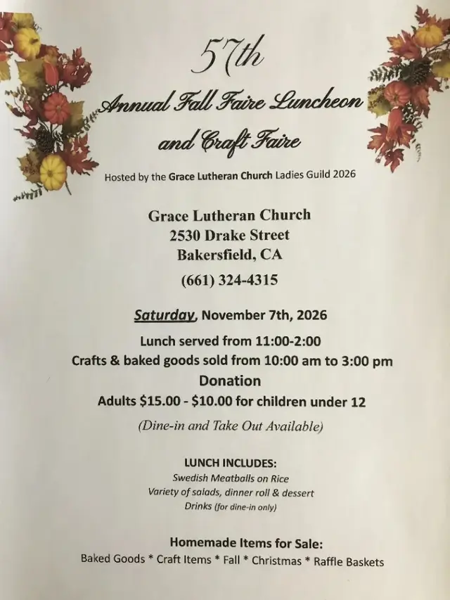 Fall Faire Luncheon and Craft Faire