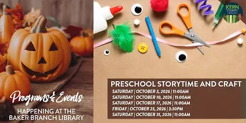 Preschool Storytime and Craft