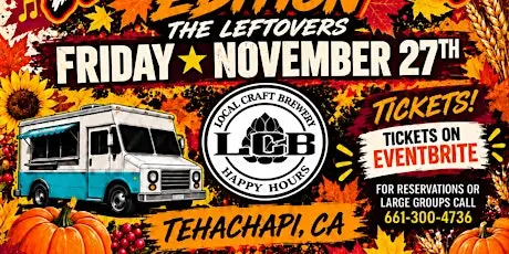 Thanksgiving Edition Music Bingo Night@ Local Craft Brewery Tehachapi