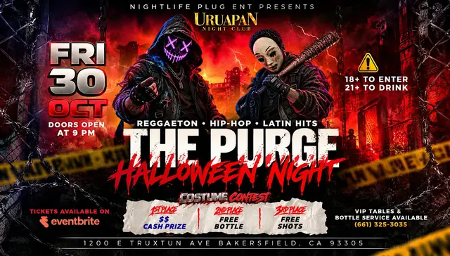 The Purge Halloween Night Friday Oct 30TH