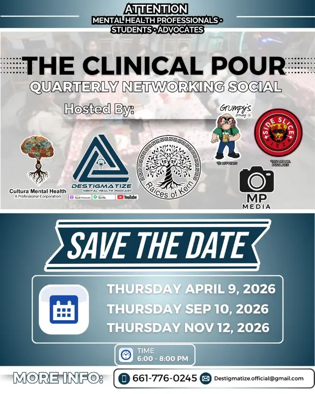 The Clinical Pour - Quarterly Networking Social for Mental Health Advocates